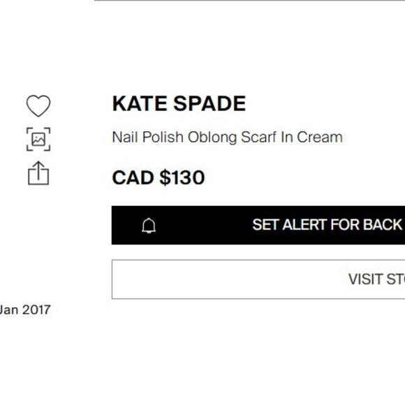 Kate Spade Scarf – Nail Polish Print -MSRP $130 - Picture 8 of 8